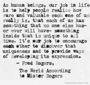 Fred Rogers quotes on top