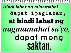 Tagalog Sad Love Quotes – Ipaglaban at Saktan