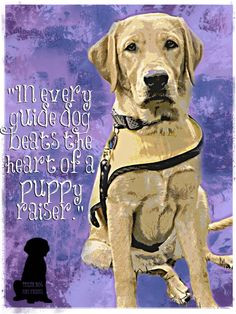 Yellow Labrador Retriever Service Dog Digital Art Print With Quote
