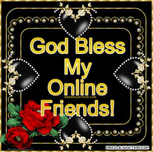 God Bless Online Friends Picture Image Quote