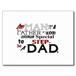 step_dad_quote_fathers_day_post_cards ...