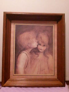 Home Interior young boy kissing girl picture Margerate Kane picture