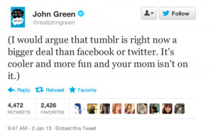 funny tumblr mom twitter facebook john green cooler