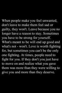 ... with friends, if you are the only one trying for a relationship, stop