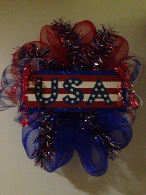 Memorial Day, 4th of July, Labor Day and Patriotic Wreath!