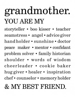 Grandparents, #grandmother quote
