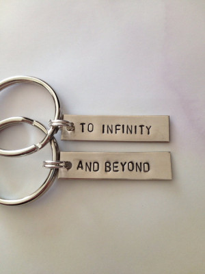 To infinity.. And beyond - Friendship Keychains, BFF, Gift