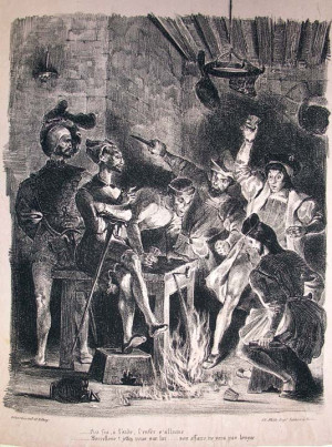 Eugène Delacroix Illustrates Goethe’s Faust , “One of the Very ...