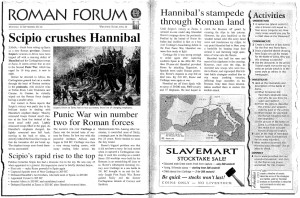 Example of Ancient Rome Newspaper