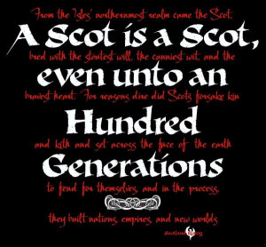... Scotland Rising. (Mostly English ancestry but Scottish is excellent as