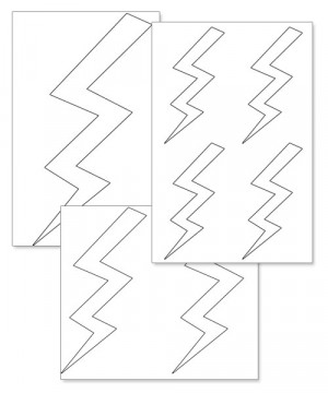 Free Quotes Pics on: Lightning Bolt Stencil Printable