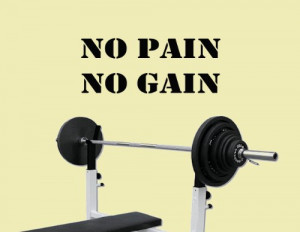 Fitness Quotes No Pain No Gain ~ No Pain No Gain Exercise Workout Gym ...