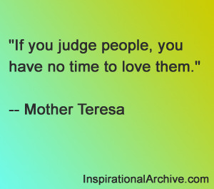 if you judge people