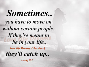 Sometimes you have to move on