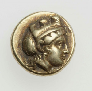 stater of Mytilene with head of Aphrodite-Astarte or Tyche - Greek ...