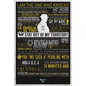 Breaking Bad - Classic Quotes Poster Print by (24 x 36)