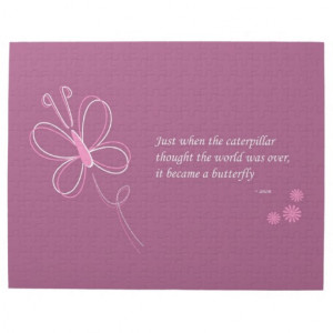 The Butterfly Quote Jigsaw Puzzle