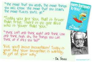 Oh the Places You’ll Go! Inspiration and Quotes from Dr. Seuss