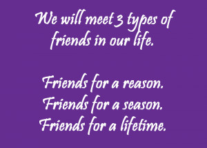 meet 3 types of friends in our life friends for a reason friends for a ...