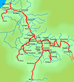 Rhine River In West Central Germany Eastern France And The Low Picture