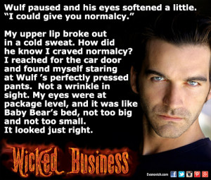 Wicked Business Wulf quote