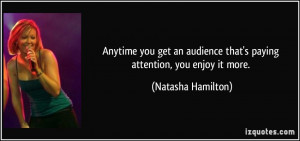 More Natasha Hamilton Quotes