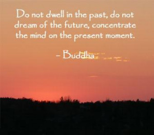 Do Not Dwell In The Past, Do Not Dream of The Future, Concentrate The ...