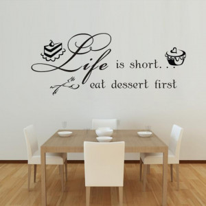 -Wall-Quotes-Kitchen-Wall-Stickers-Waterproof-Removable-wall-decals ...