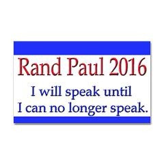 Rand Paul: I will speak until I can no longer speak.