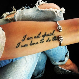Quotes Forearm Tattoo