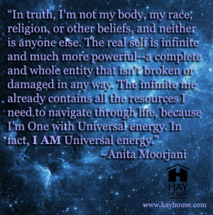 one with Universal energy. In fact, I AM Universal energy ...