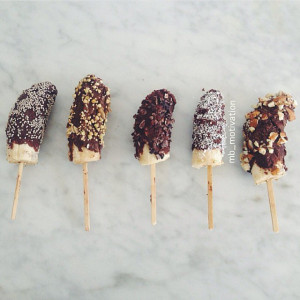 The ultimate Summer dessert — frozen choc bananas.Source: Instagram ...