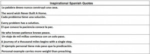 Inspirational Spanish Quotes