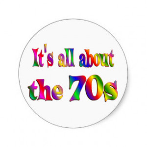 About the 70s sticker