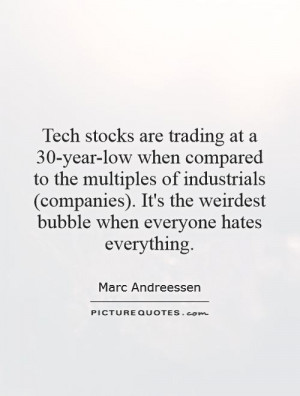 Tech stocks are trading at a 30-year-low when compared to the ...