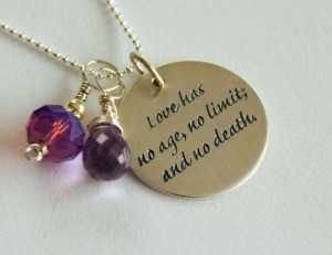 Love Quote Jewelry - Valentines Day Gift Custom Quote , Anniversary ...