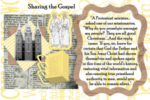YW handouts, manual 3-Missionary Responsibilities, Sharing the Gospel