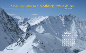 February 2008 Desktop Wallpaper Calendar - 2