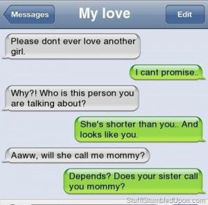 Does Your Sister Call You Mommy ?