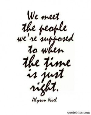 Meeting the right people