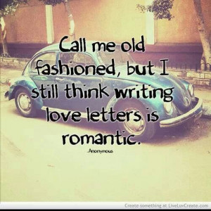 Old fashioned love letters