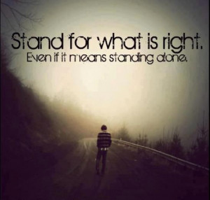 Motivational Wallpaper on Taking Sides : Stand for what is right