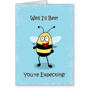 Congratulations on Pregnancy, Bumble Bee Card