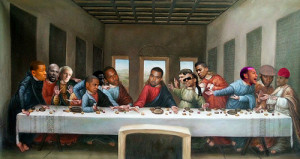 ... , Kid Cudi, John Legend, Mos Def, and Big Sean in The Last Supper
