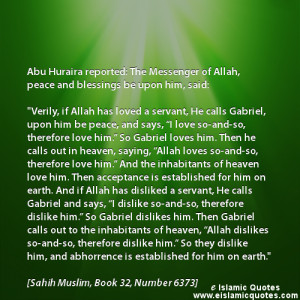 Islamic quotes about the Love from Allah