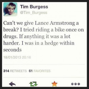 lance armstrong twitter quotes