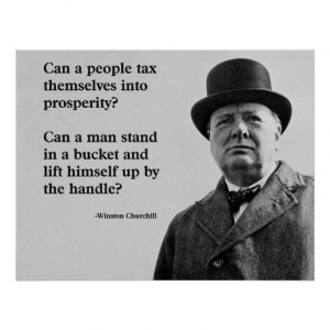 Winston Churchill Tax Quote Posters