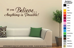 Believe-Quote-Words-Home-Wall-Art-Interior-Decorations-Decals-Stickers ...
