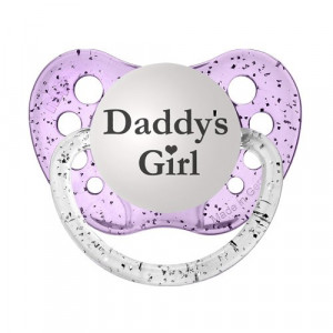 Daddy's Girl Glitter Purple - Silicone