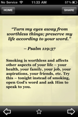 Biblical Encouragement - Stop Smoking 2.3
